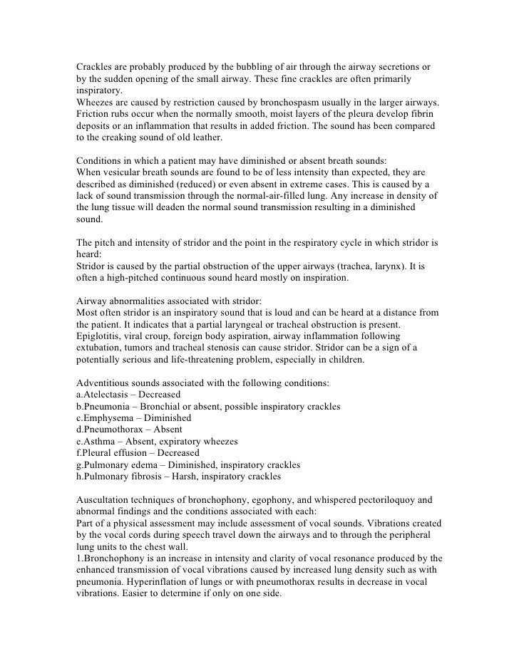 Notes On Basic Pulmonary Notes On Basic Pulmonary