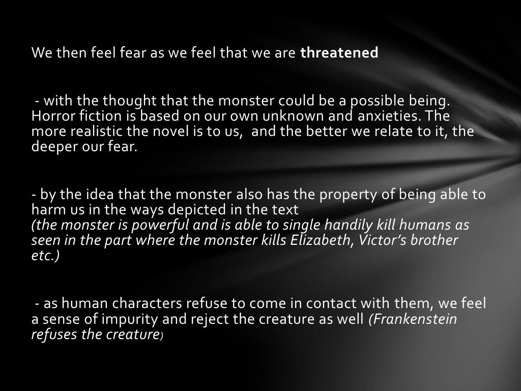 Notes on elements of horror