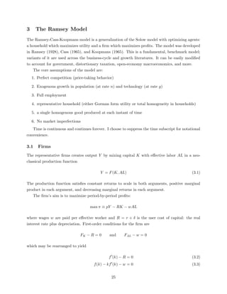 Notes on growth theory, ec750 | PDF