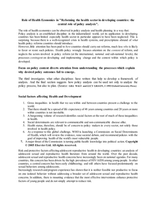 Unit 1 - Concept of Health Economics (306.5 - HEHF) Part 1 | DOCX