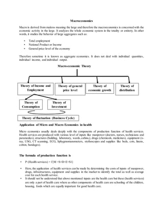 Unit 1 - Concept of Health Economics (306.5 - HEHF) Part 1 | DOCX