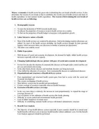 Unit 1 - Concept of Health Economics (306.5 - HEHF) Part 1 | DOCX