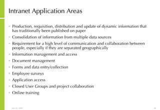 Notes On Intranet Implementation And Roadmap | PPT