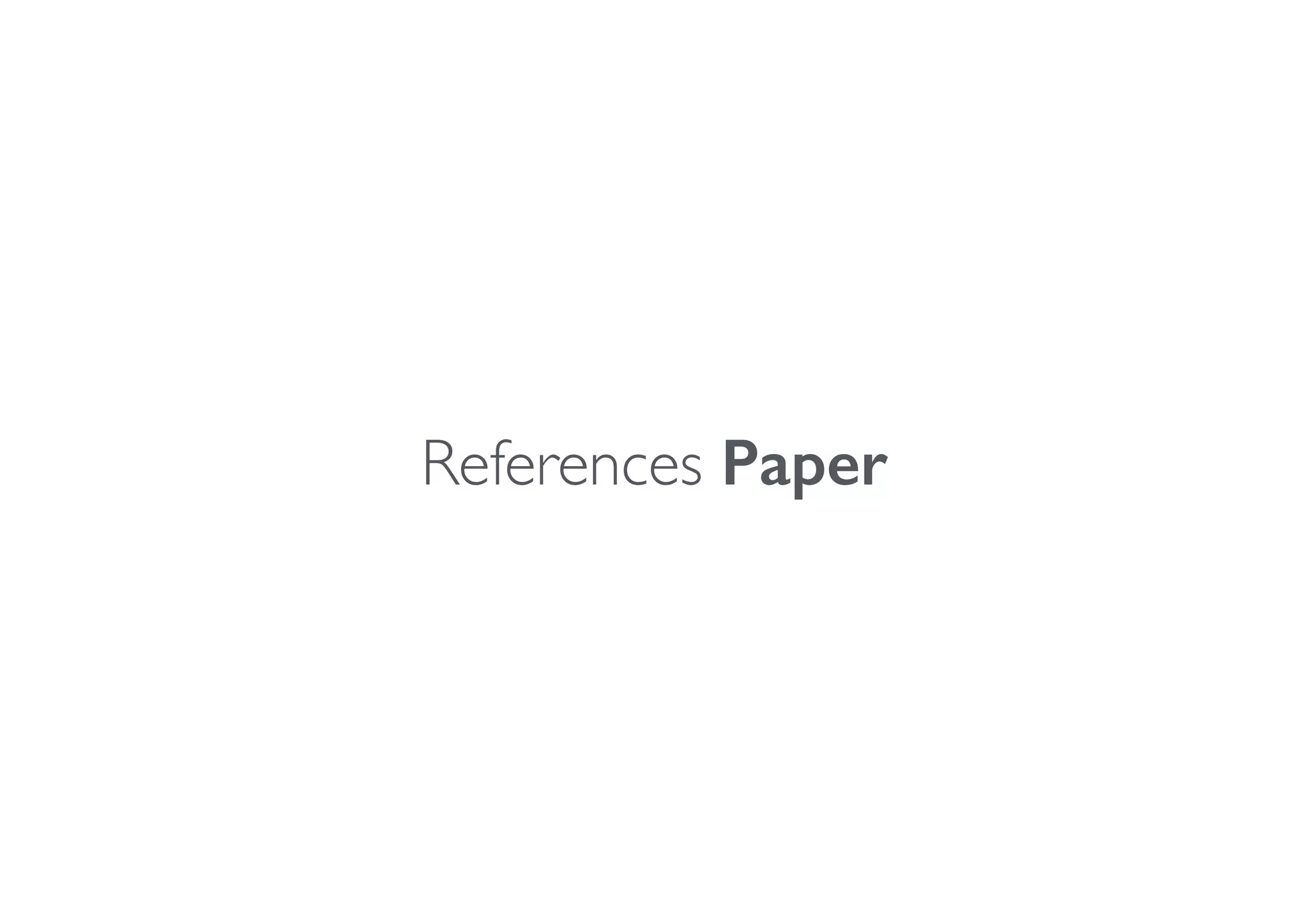 References Paper
 