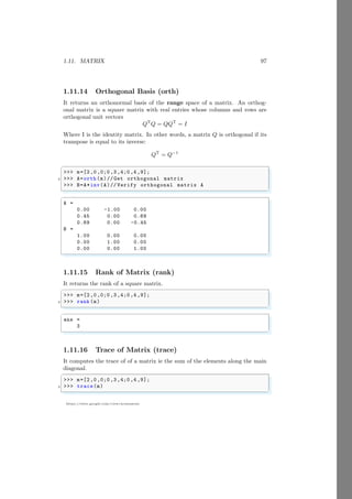 Notes for GNU Octave - Numerical Programming - for Students 01 of 02 by ...