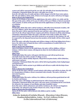 Notes on predictive astrology part ii