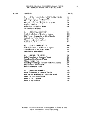 Notes on predictive astrology volume I