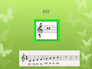 Notes on the staff Do major scale colorful.pptx | Music | Entertainment