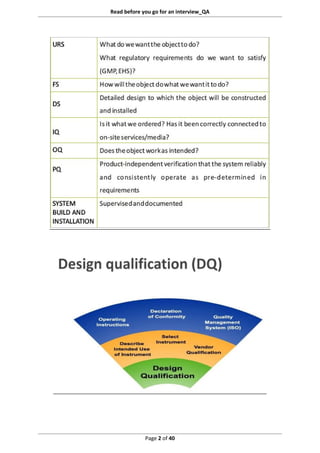 Interview Validation Notes on validation | PDF