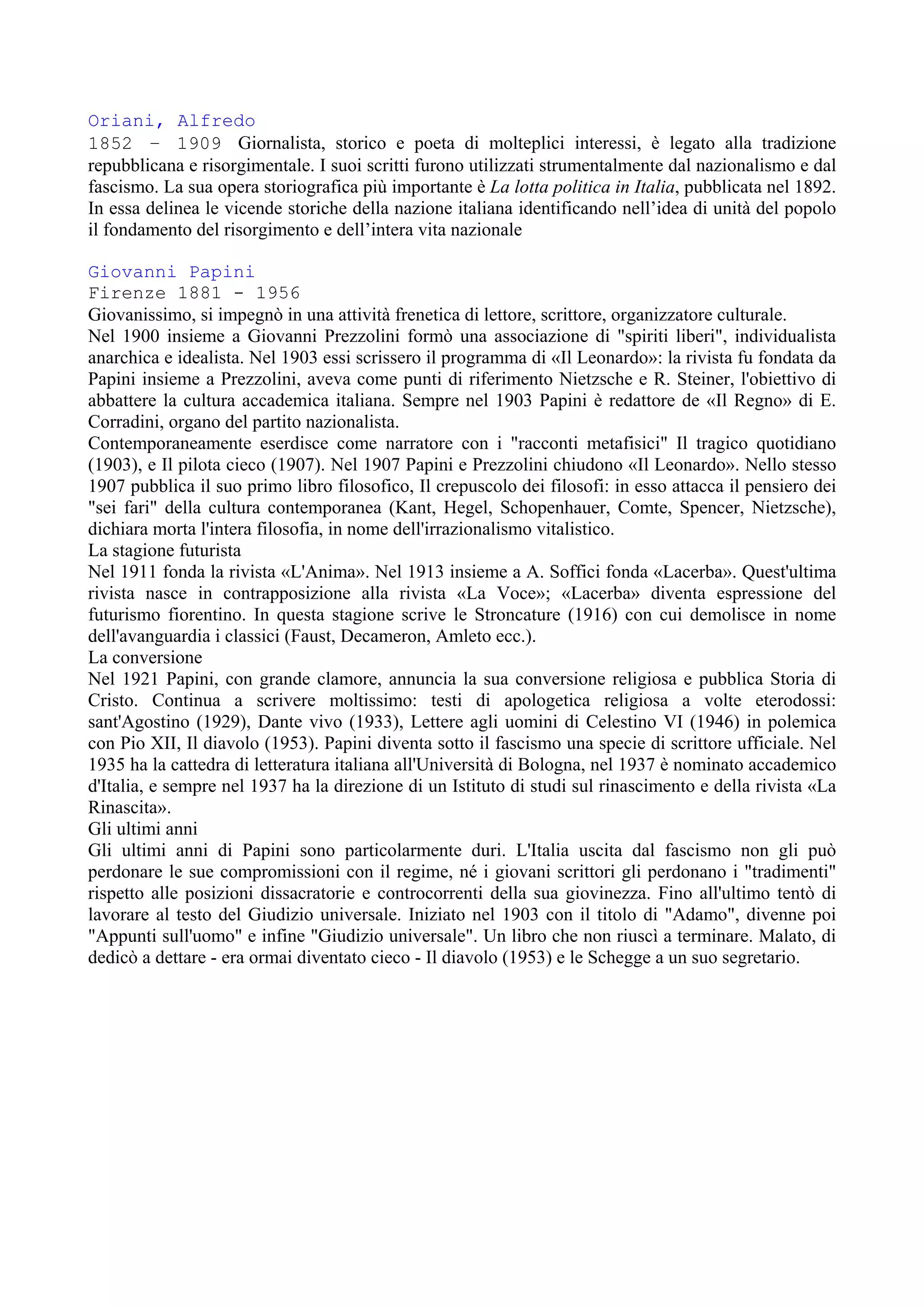 Note sul nazionalismo italiano tra xix e xx secolo | PDF