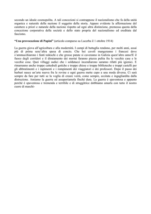 Note sul nazionalismo italiano tra xix e xx secolo