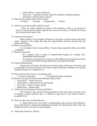 Proffessionla Ethics Notes.pdf Professional Ethics-Notes | PDF