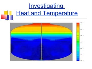 Investigating
Heat and Temperature
 