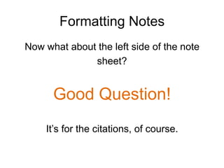 Caveman Notes Note taking caveman | PPTX