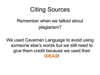 Caveman Notes Note taking caveman | PPTX