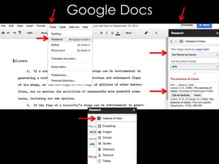 Mobile Research: Notetaking and Bookmarking