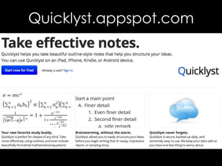Mobile Research: Notetaking and Bookmarking