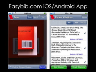 Mobile Research: Notetaking and Bookmarking