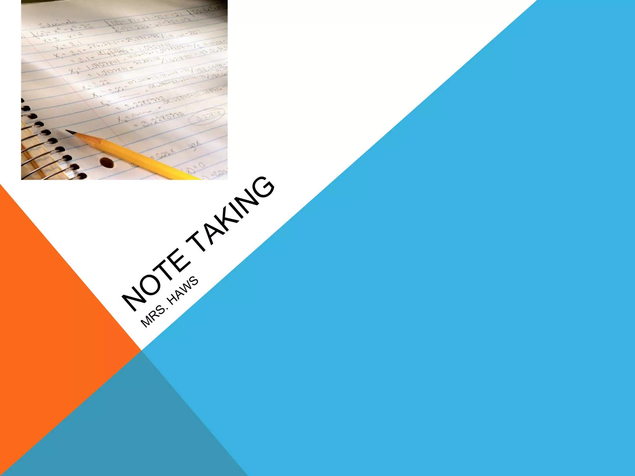 Note taking ppt | PPT