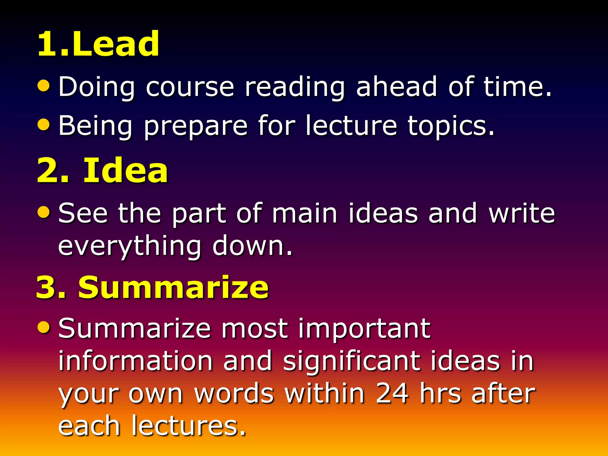 Note taking skills | PPT