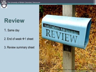 The University of British Columbia | Vancouver5R Method