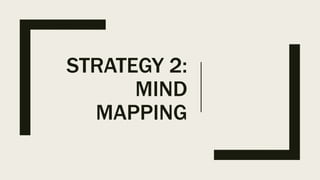 STRATEGY 2:
MIND
MAPPING
 
