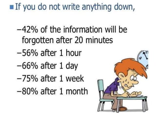 Note taking tips