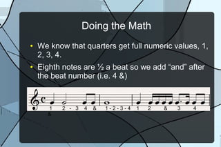 Beat Values Note values | ODP