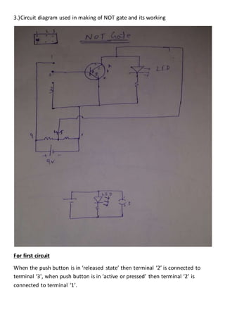 Not gate | DOCX | Consumer Electronics | Technology & Computing