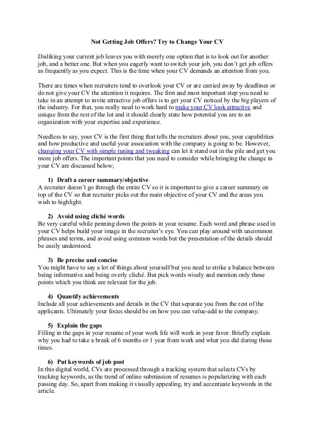 it job cv