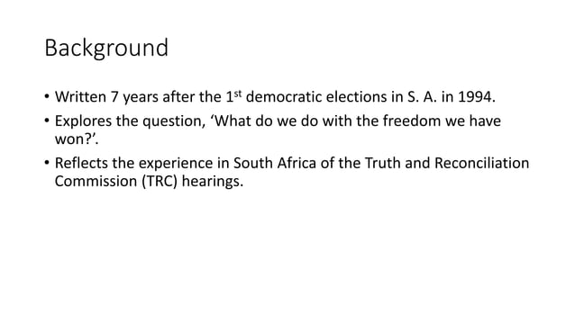 Nothing But the Truth_John Kani | PPTX
