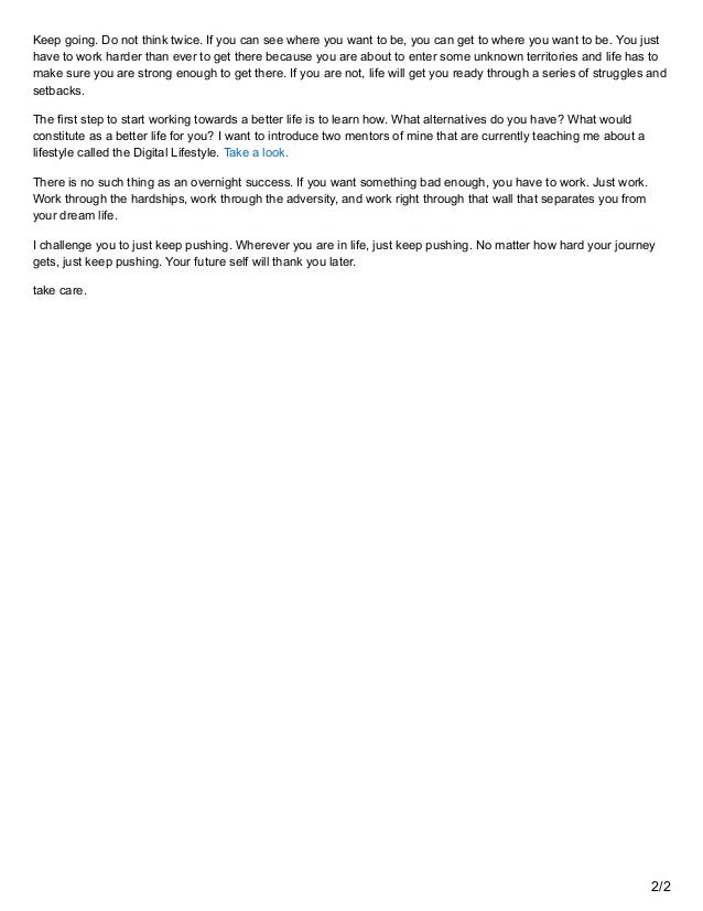 Nothing Happens Overnight