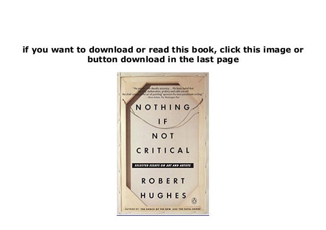 Nothing critical essays 08 image