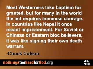 Nothing's Too Hard for God - A Marking Point