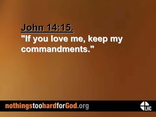 Nothing's Too Hard for God - A Marking Point