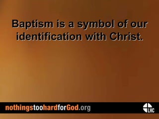 Nothing's Too Hard for God - A Marking Point