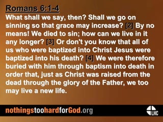 Nothing's Too Hard for God - A Marking Point