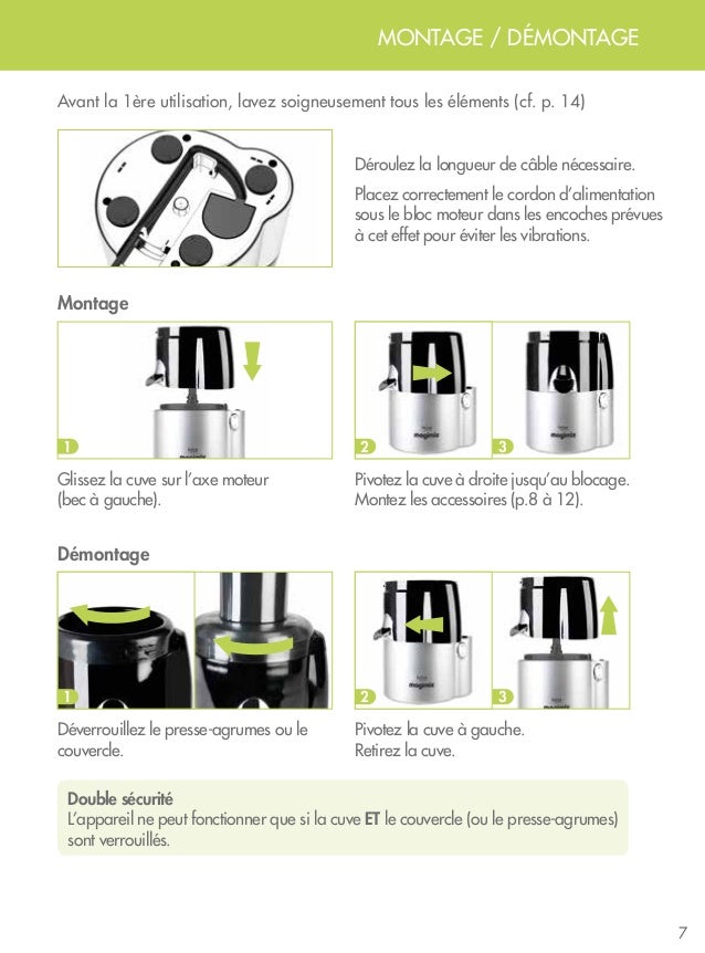 Mode d'emploi Juice Expert Magimix