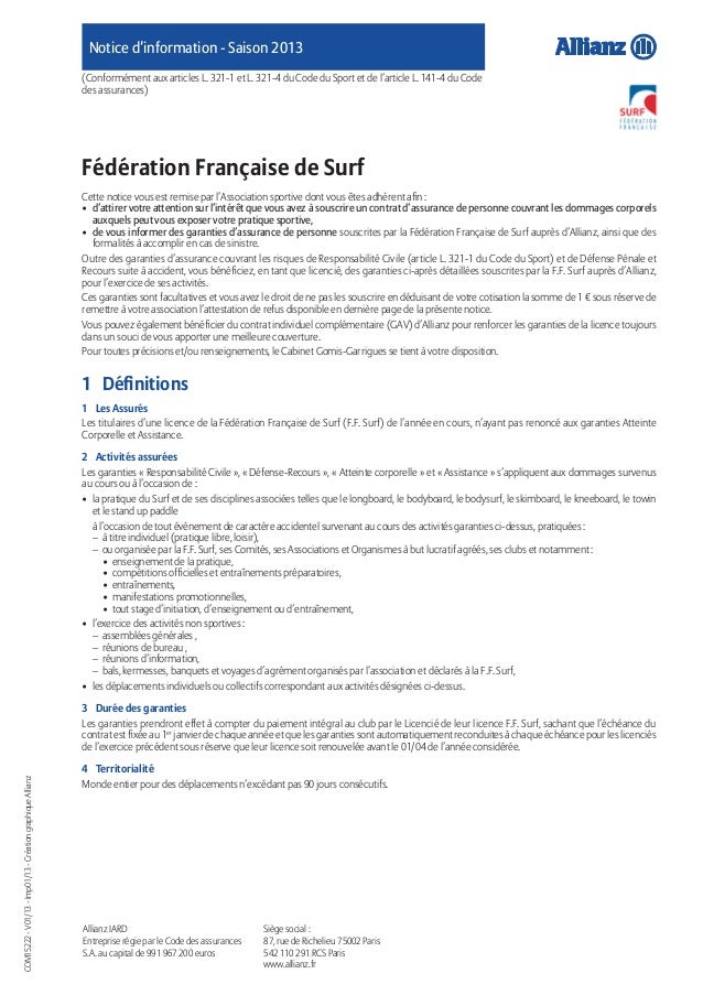 Notice Allianz 2013