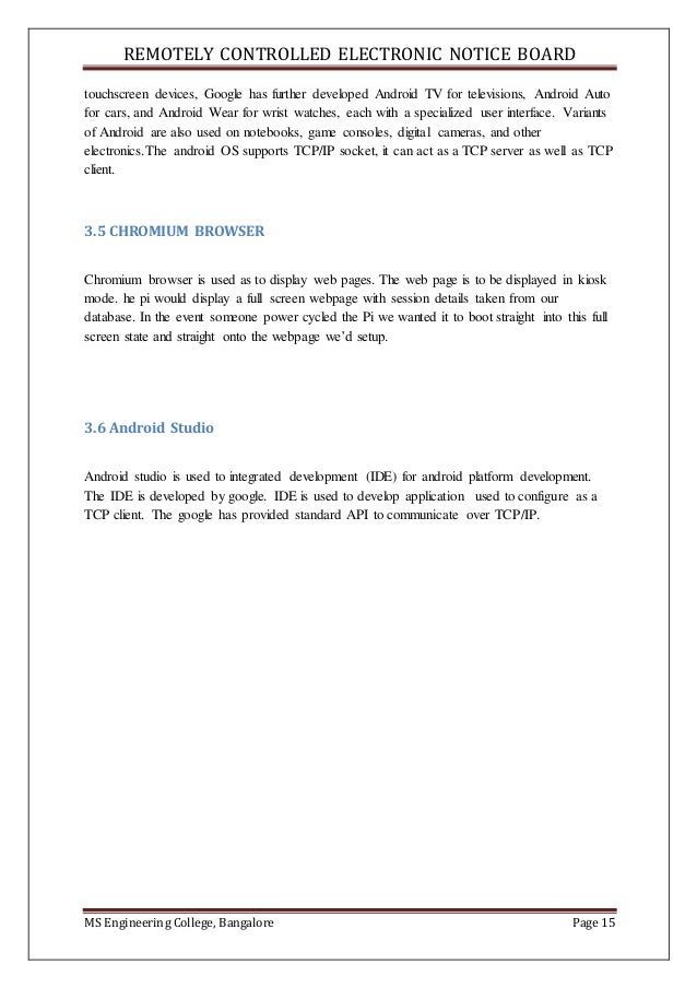 Electronic Notice Board Using Raspberry Pi and Android Phone