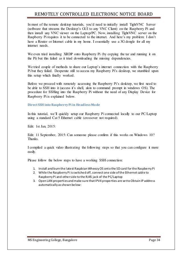 Electronic Notice Board Using Raspberry Pi and Android Phone