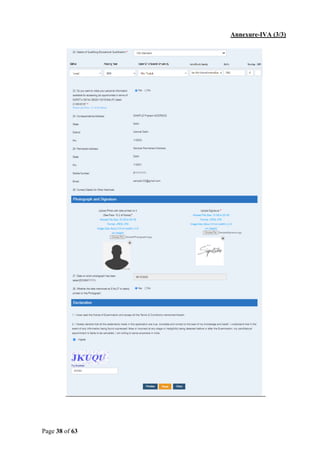 Page 38 of 63
Annexure-IVA (3/3)
 