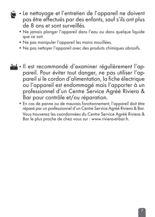 Notice bouilloire RIVIERA & BAR QD641A Trouver une solution à un problème  RIVIERA & BAR QD641A mode d'emploi RIVIERA & BAR QD641A Français