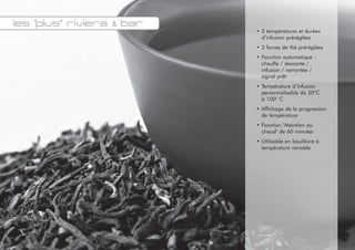 Machine à thé Riviera & Bar infusez votre thé noir thé vert blanc