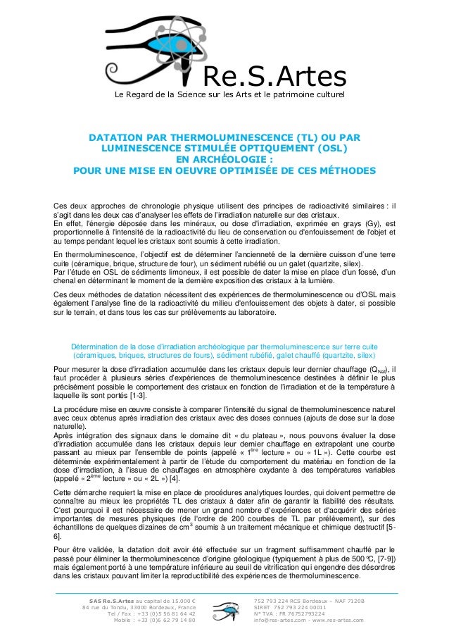 Méthodes de datation dans la science