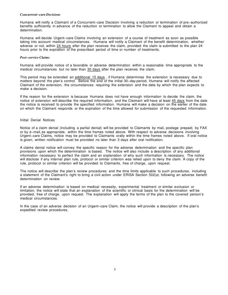 notice this is an electronic representation of a document originally humana corrected claim form