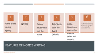 Notice writing | PPTX