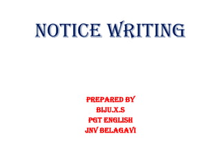 Notify In Writing Comprehensive Guide to Notice Writing: Format, Samples, and Tips for ...