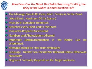 Comprehensive Guide to Notice Writing: Format, Samples, and Tips for ...