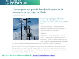 Para más noticias sobre energía visita www.elblogdelaenergia.org
 